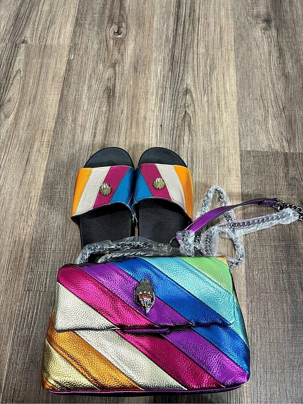 Kurt Geiger London Kensington Flat Sandal Color Block Set